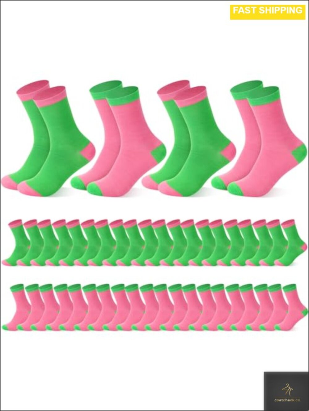 Novelty Mid-Calf Socks 24 Pairs Cotton Blend Movie Night Party Favors